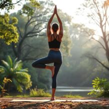 Pozycja drzewa (Vrksasana) w jodze – jak poprawić równowagę i zdrowie?